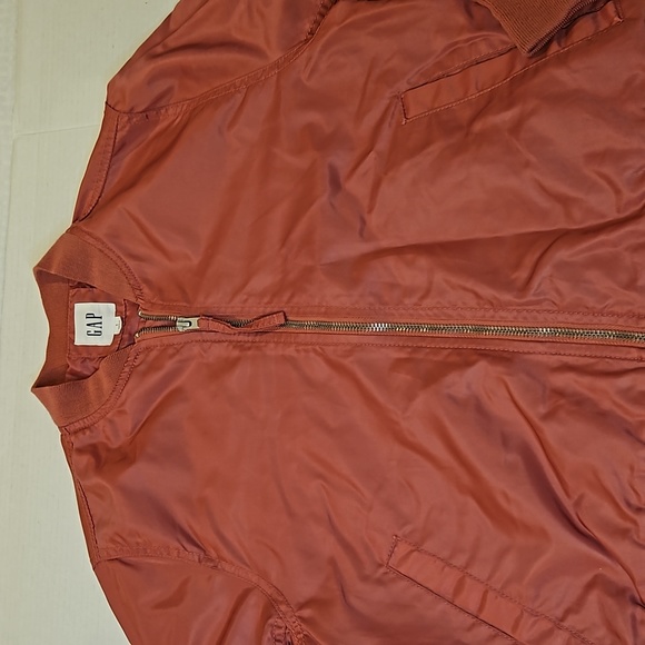 Gap Pink Nylon Bomber Jacket Pink Size S - Picture 3 of 12